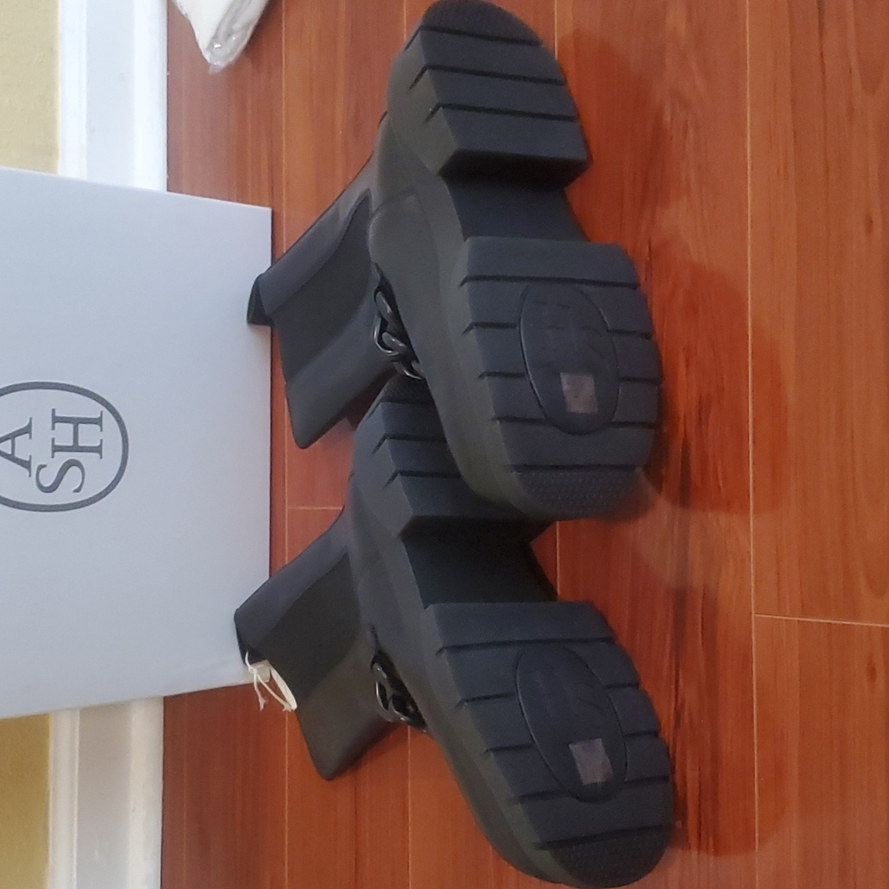 Ash Squall Chain Chelsea Boot Black Womens NIB Size 9 - Picture 7 of 14